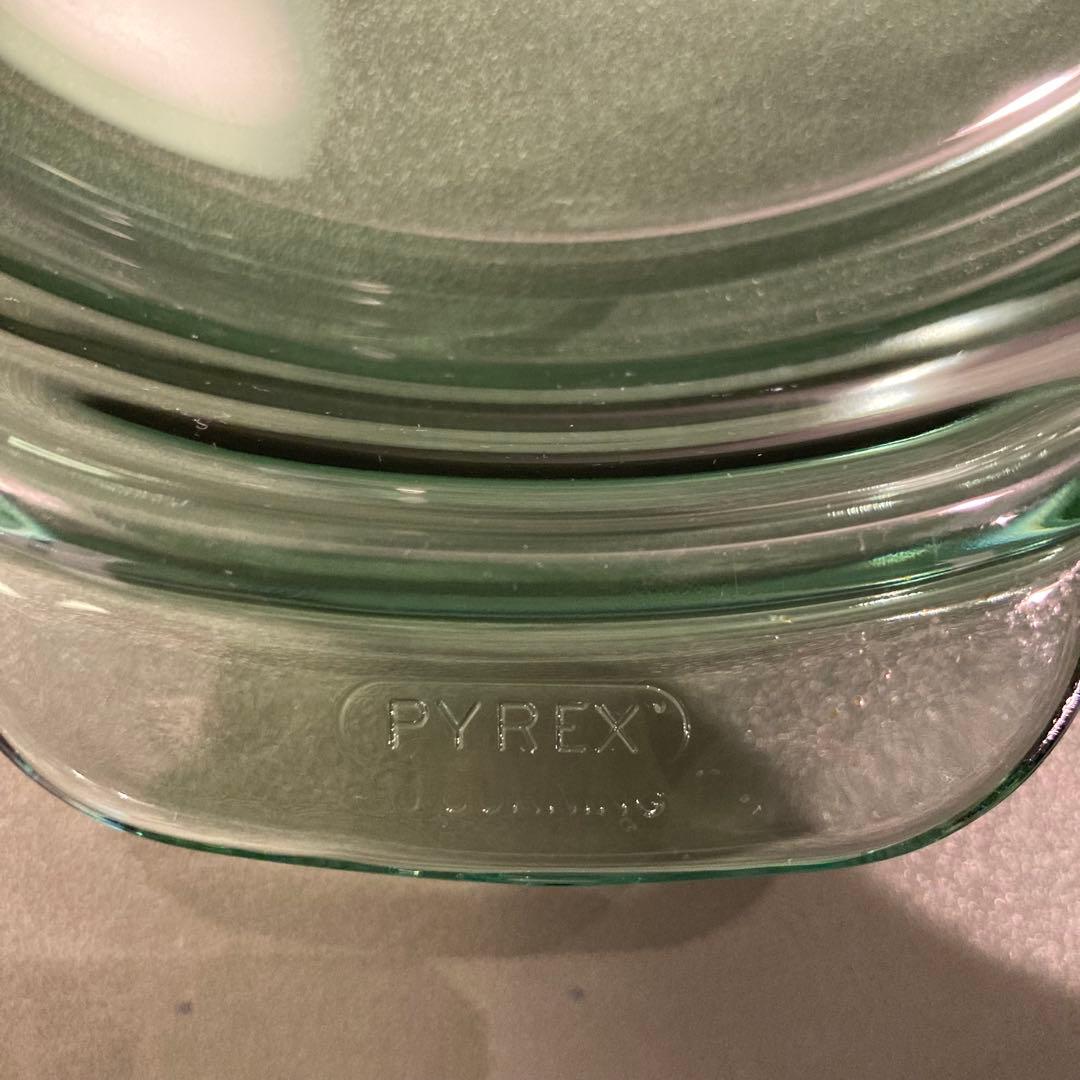 【希少⭐︎グリーン】 パイレックス　ガラス両手鍋 29cm 長期保管品 箱無し