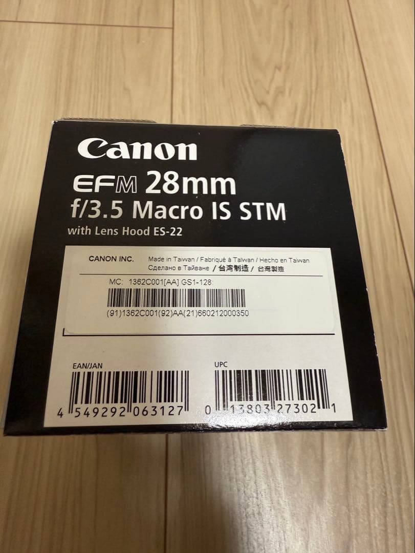 レンズ(単焦点) Canon EFM 28mm f/3.5 Macro IS STM