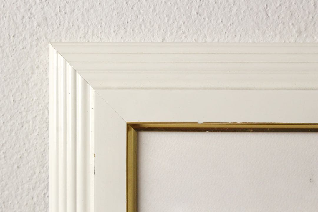 No4827額装　マリー・クライン　シルクスクリーン　花のある川辺風景　送料無料