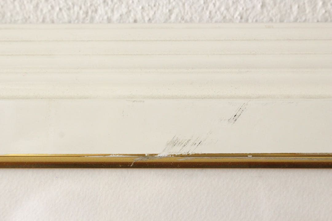 No4827額装　マリー・クライン　シルクスクリーン　花のある川辺風景　送料無料