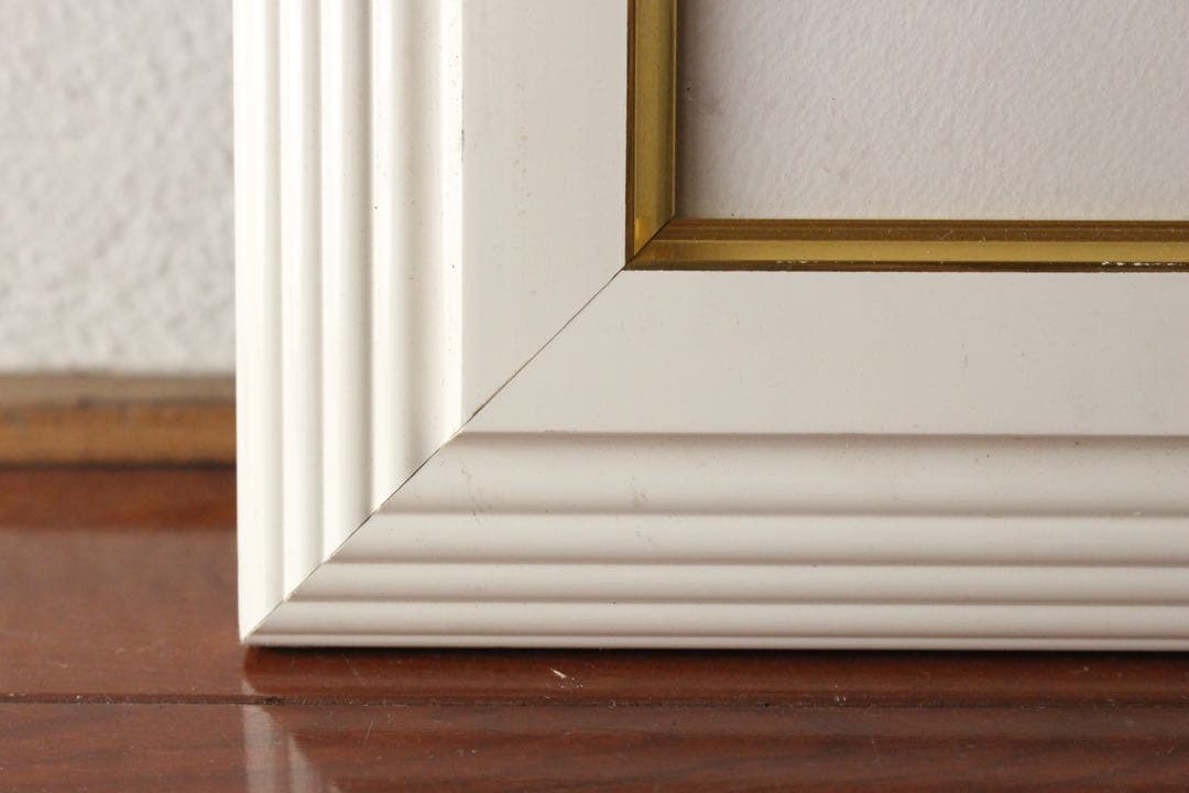 No4827額装　マリー・クライン　シルクスクリーン　花のある川辺風景　送料無料