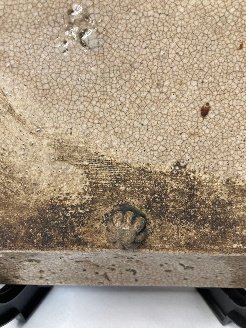 江戸後期　絵瀬戸　角皿