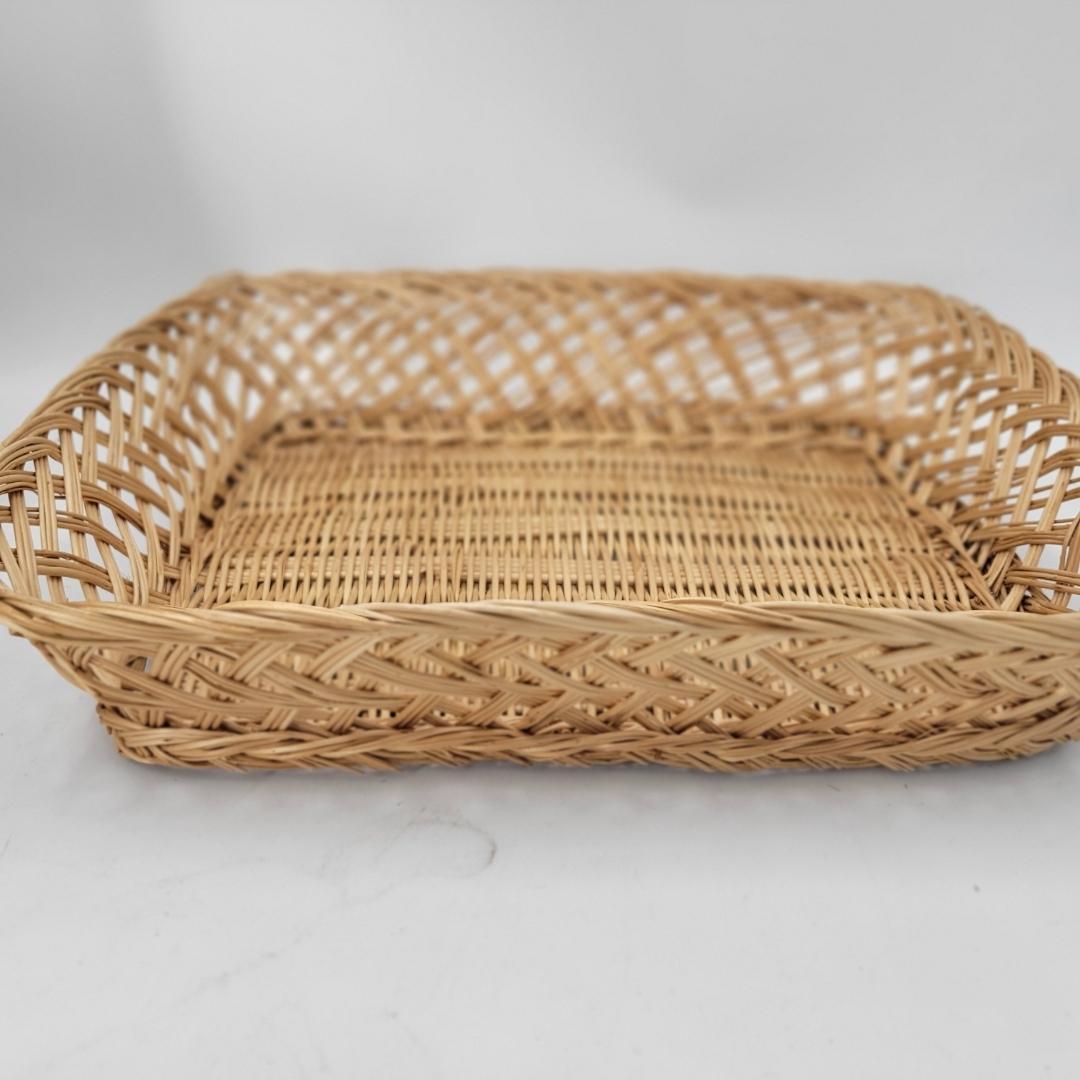 籐 竹 かご トレー バスケット 5点 セット