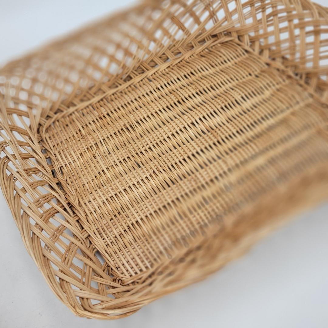 籐 竹 かご トレー バスケット 5点 セット
