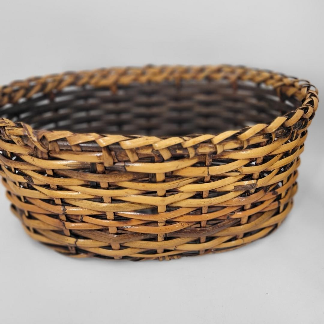 籐 竹 かご トレー バスケット 5点 セット