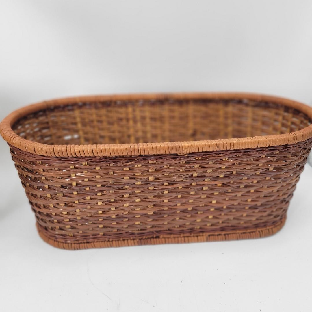 籐 竹 かご トレー バスケット 5点 セット