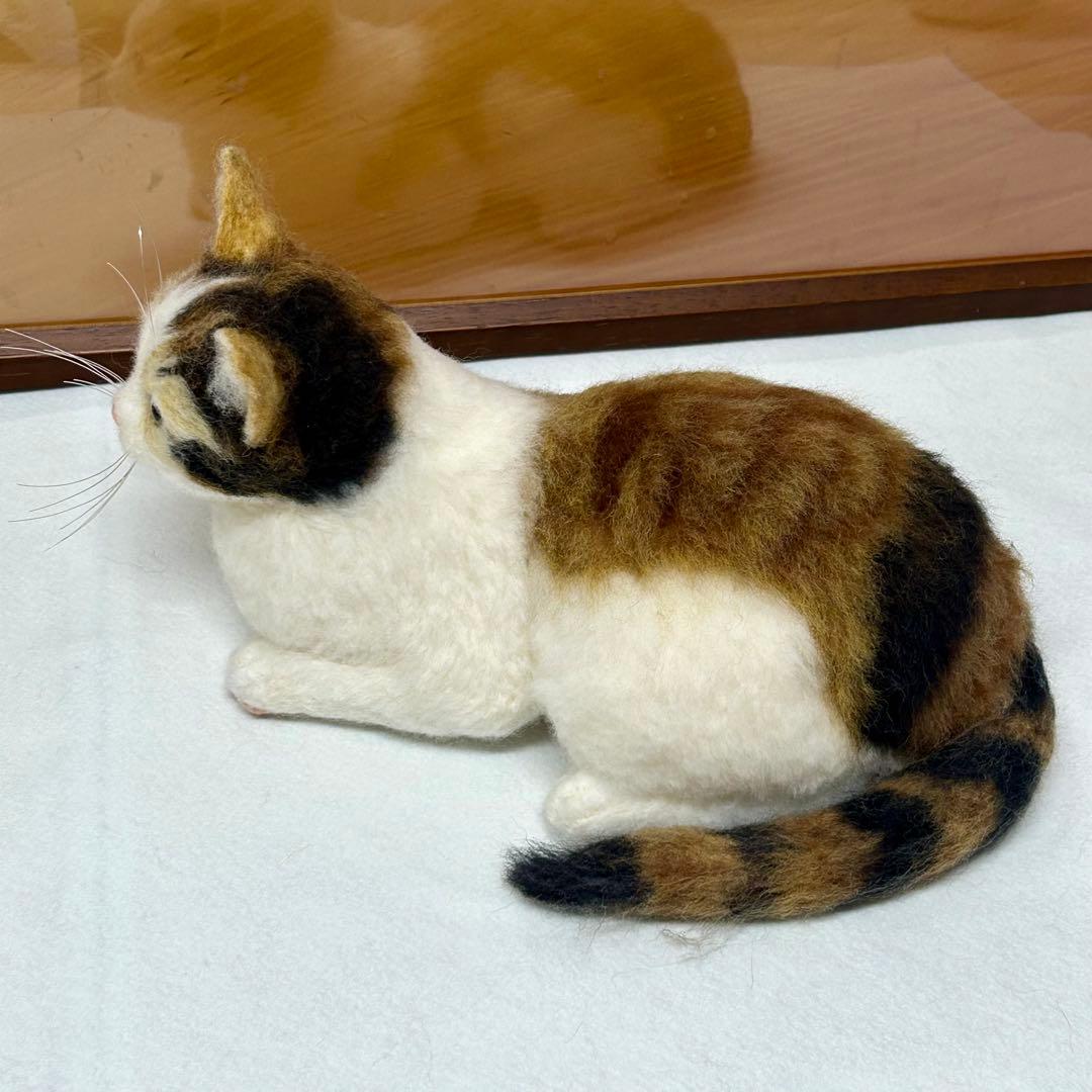 羊毛フェルト ・三毛猫・ハンドメイド