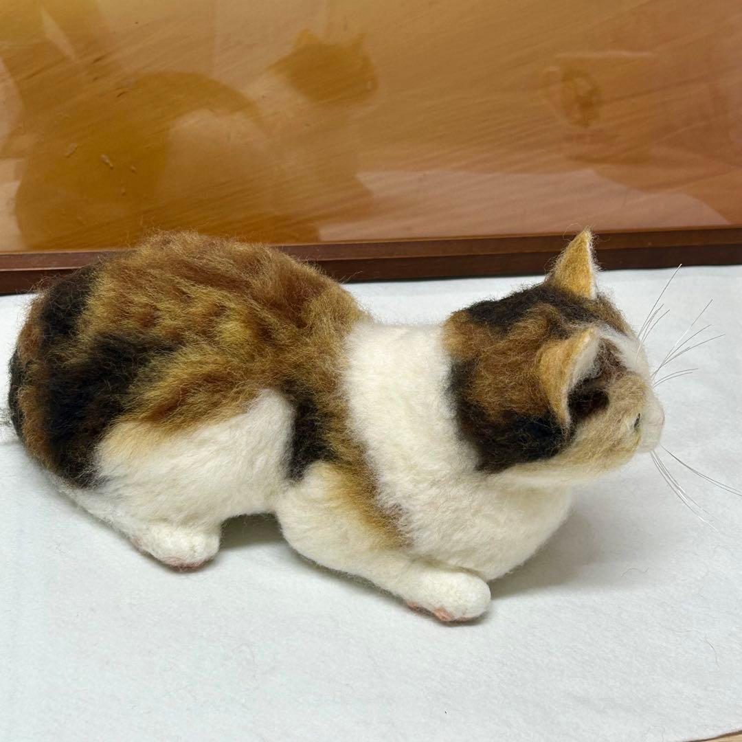 羊毛フェルト ・三毛猫・ハンドメイド