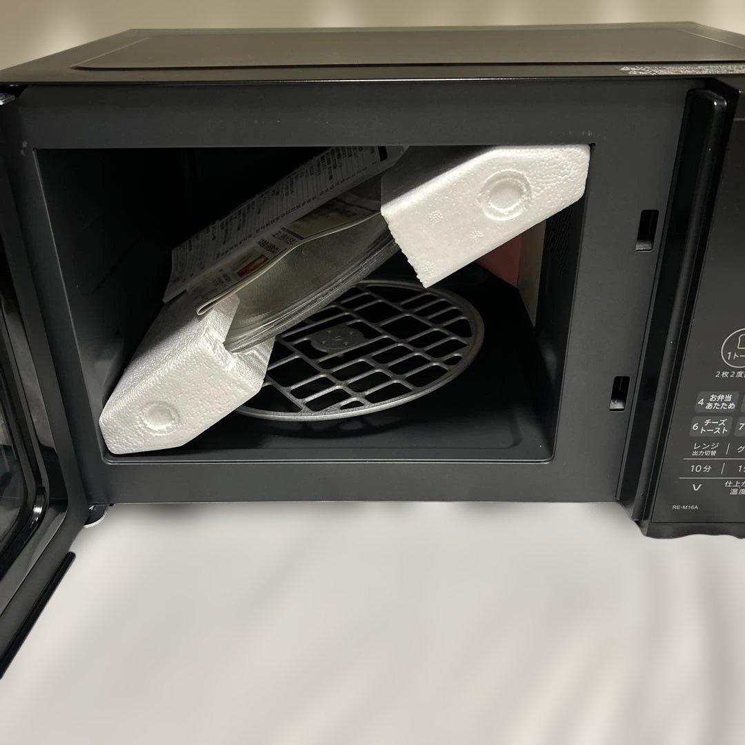 SHARP RE-M16A-B 電子レンジ 回転皿付き 新品未使用品