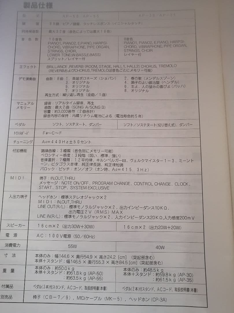 CASIO CELVIANO 88鍵 デジタルピアノ 電子ピアノ 椅子付き