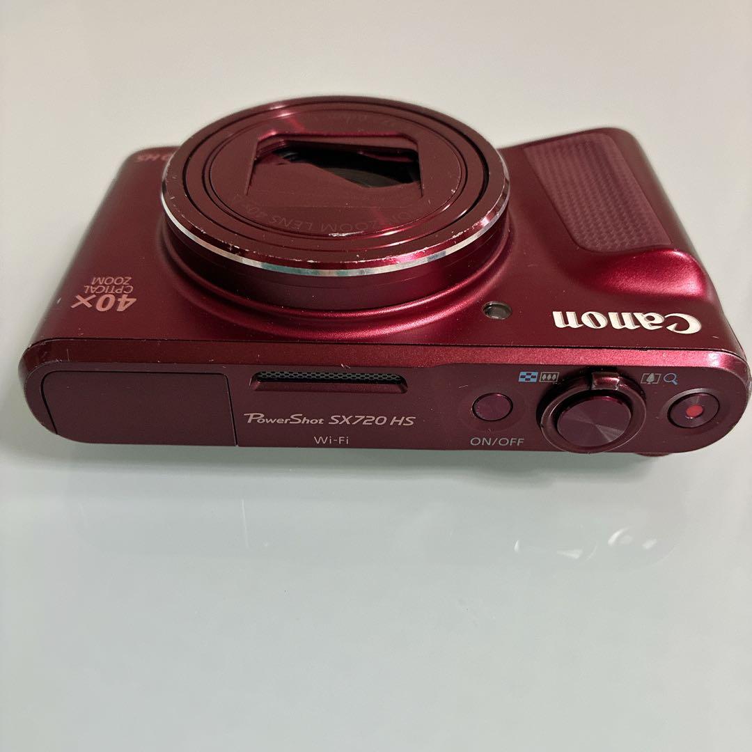 動作品 Canon PowerShot SX720 HSレッド 訳アリ デジカメ