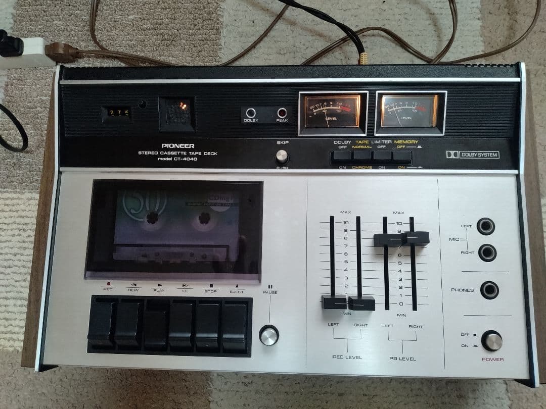 メンテ済 パイオニア PIONEER CT-4040A カセットデッキ レア機