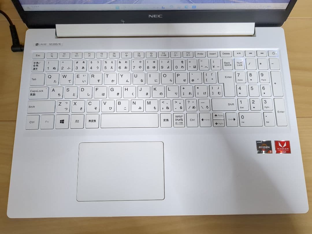 Windowsノート本体 NEC LAVIE NS300/RAW Ryzen 3 8gb ssd256gb