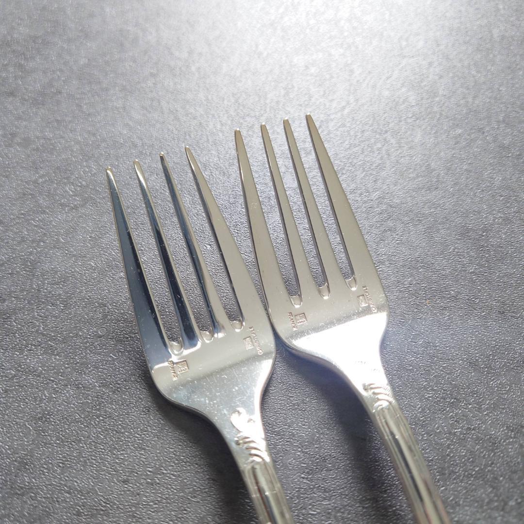 希少 美品 クリストフル マルリー サラダフォーク 2点