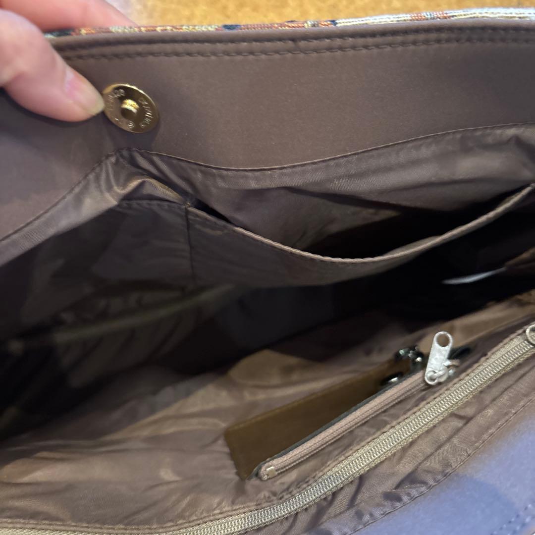 テディベア柄キャンバスエコバッグ