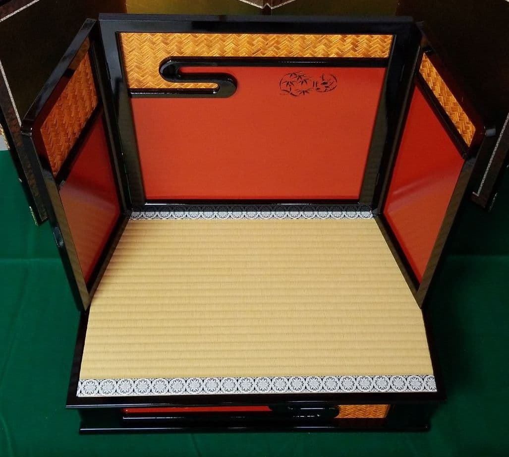 五月人形　台と屏風　コンパクトタイプ