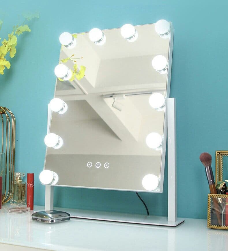 新品   ハリウッドミラー 鏡 卓上鏡 女優ライト ドレッサー 化粧 メイク