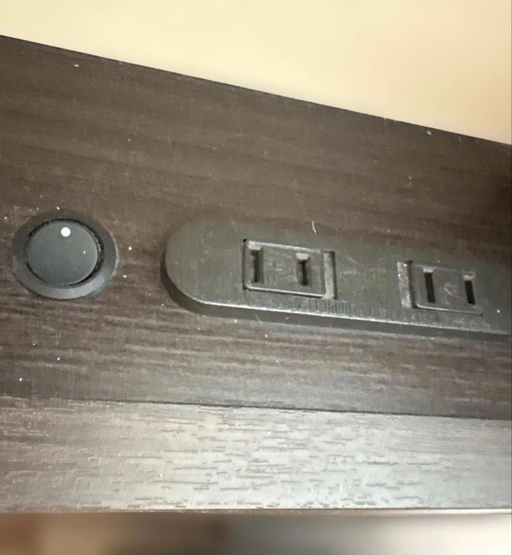 ニトリ シングルベッド 収納付 コンセント ライト付 ミドルブラウン たのメル便