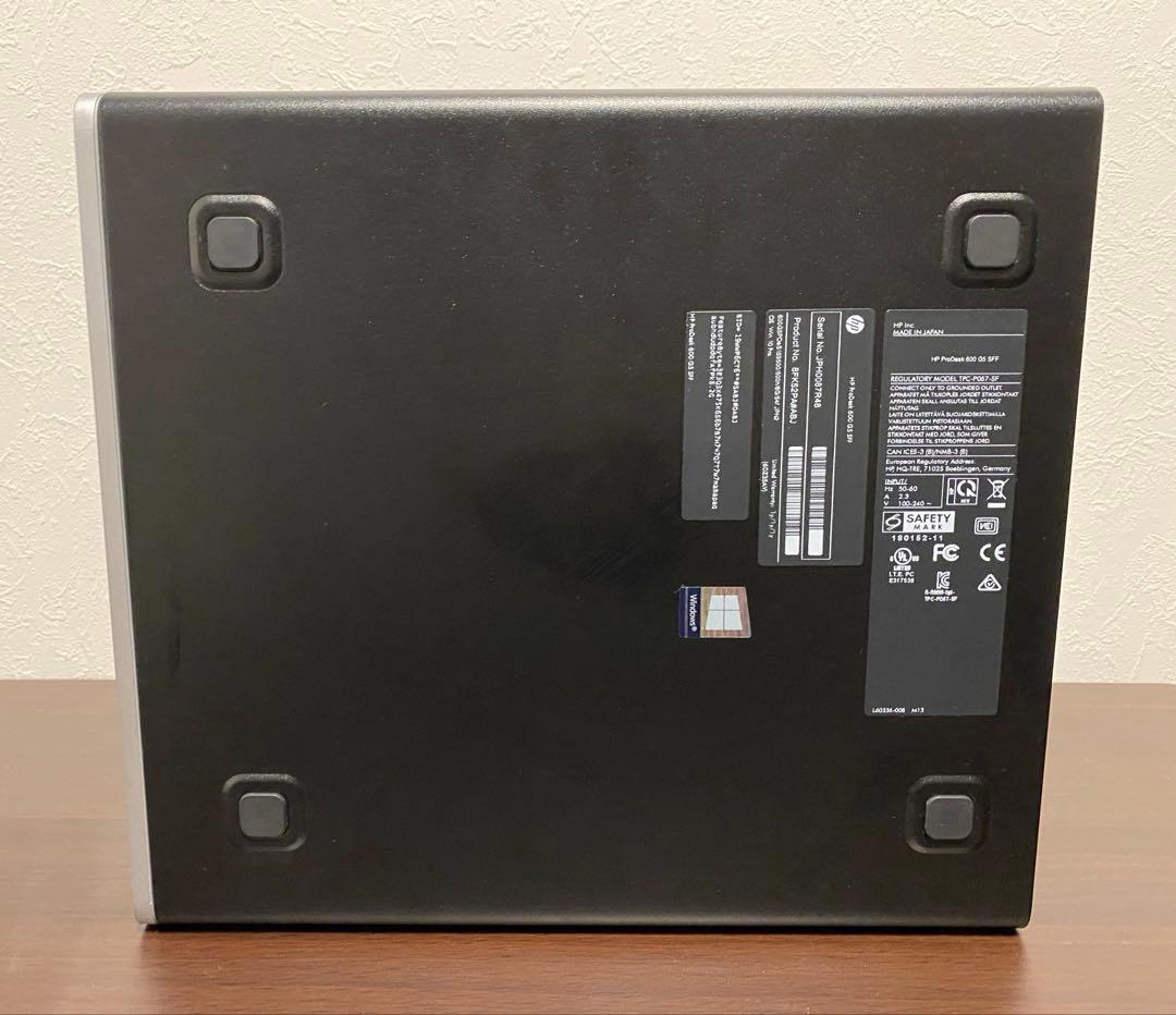 HP ProDesk 600 G5 SFF SSD512G メモリ 8GB