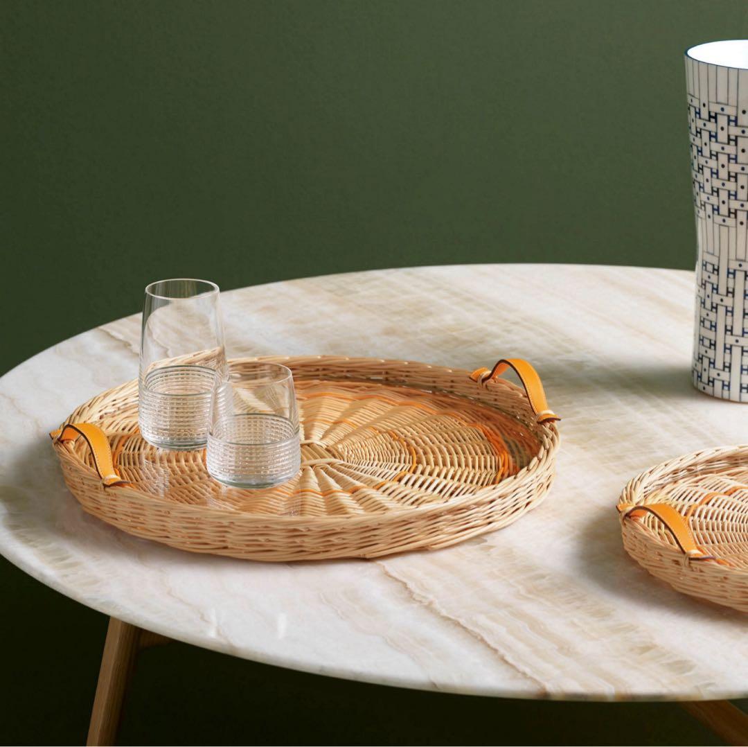 新品未使用　HERMES エルメス ラウンドトレー 《オズレ・カラー》 PM