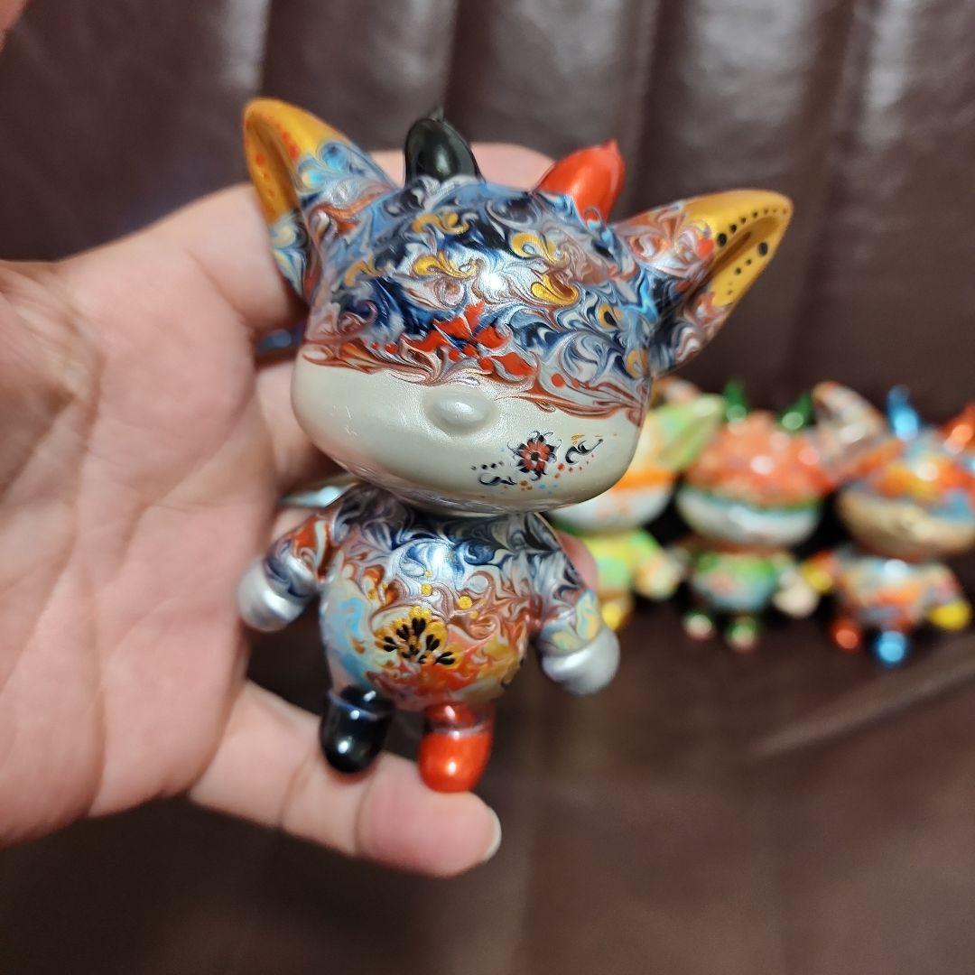 流体アート カラフルアートフィギュア 7体セット