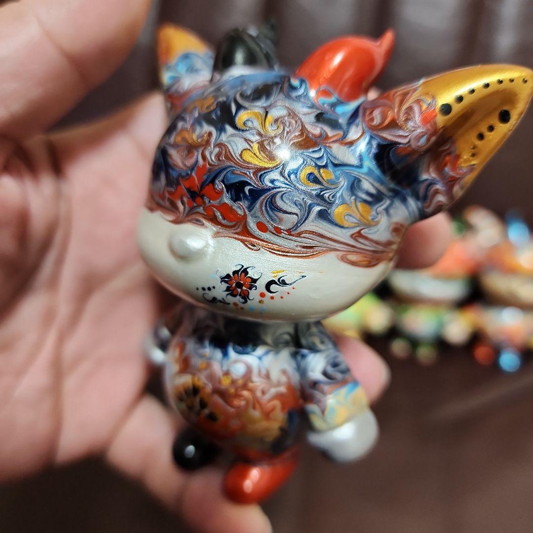 流体アート カラフルアートフィギュア 7体セット