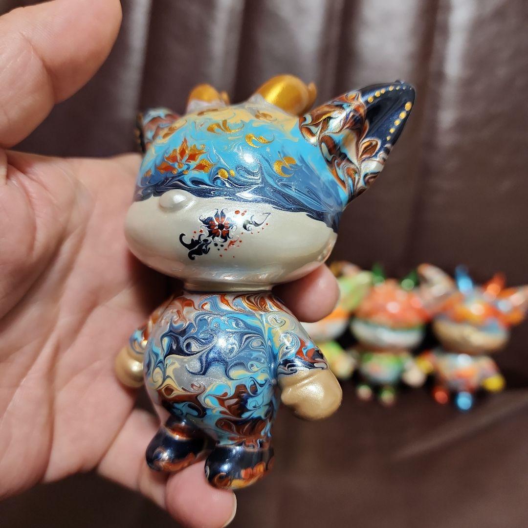 流体アート カラフルアートフィギュア 7体セット