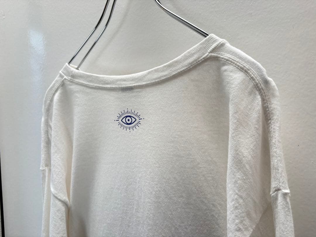 キタニタツヤ 倶楽部非現実　ロンT 白　サイズ大きめ