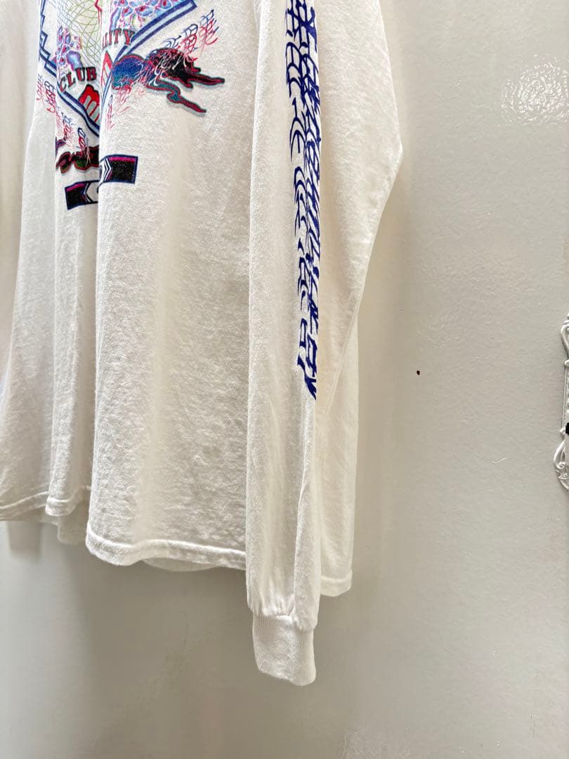 キタニタツヤ 倶楽部非現実　ロンT 白　サイズ大きめ