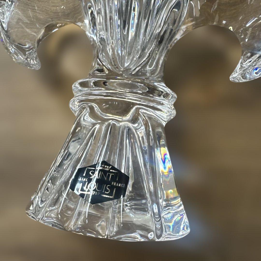 サンルイ　ペーパーウェイト　フルール・ド・リス（百合の紋章）