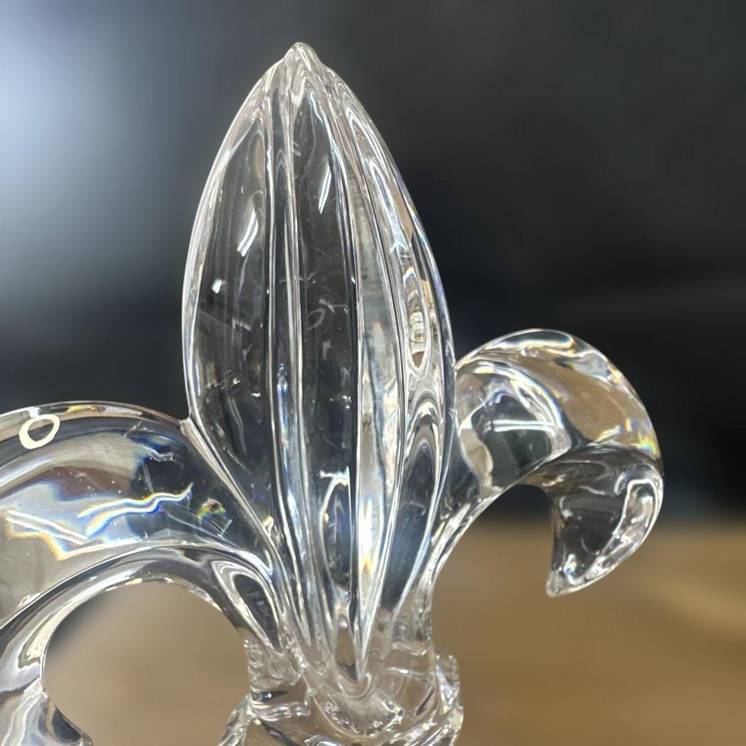 サンルイ　ペーパーウェイト　フルール・ド・リス（百合の紋章）