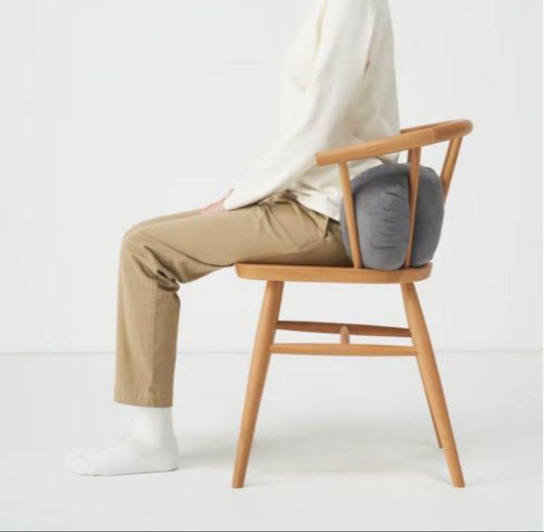 【新品】無印良品 やわらかマルチミニクッション チャコールグレー 4個