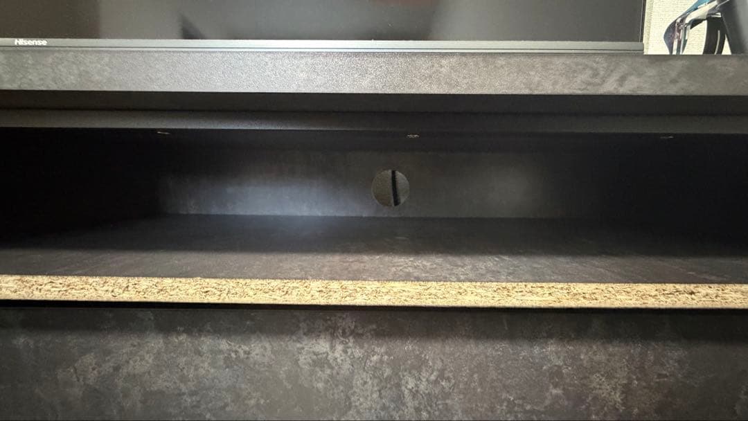 ダークグレー テレビ台 引き出し式 150cm