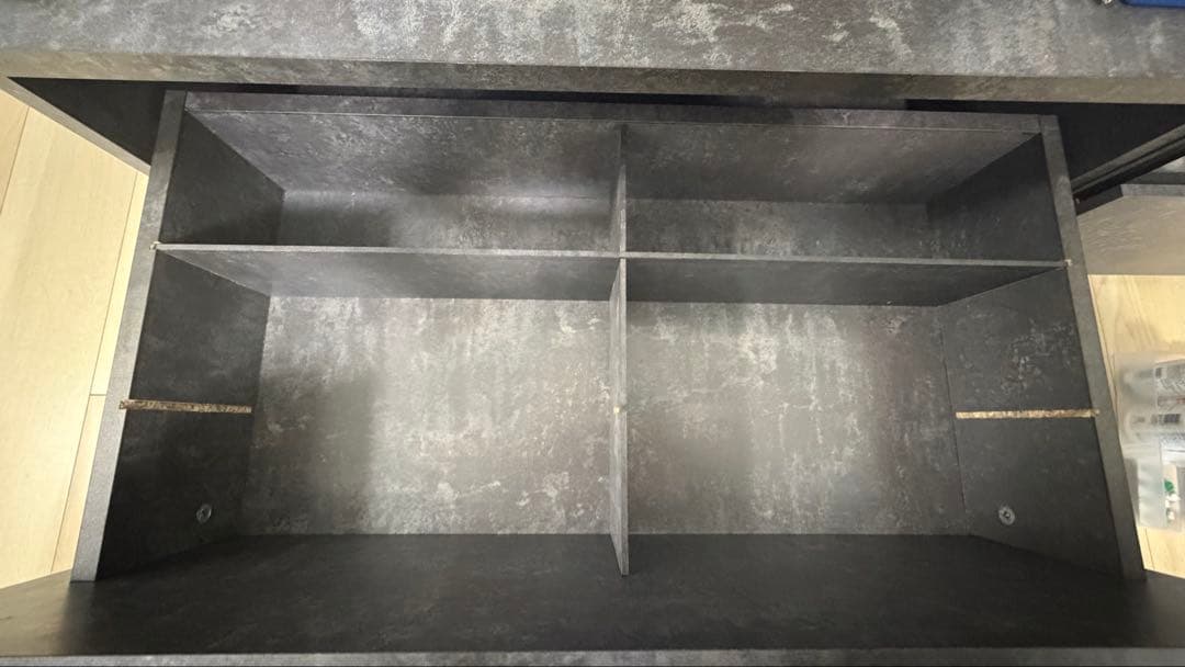 ダークグレー テレビ台 引き出し式 150cm