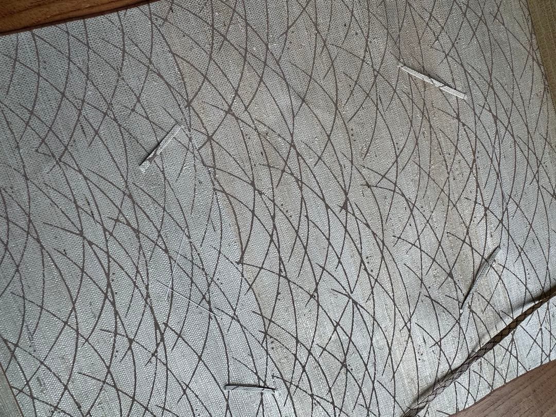 掛け軸 色紙掛 葛布 茶室　未使用45×120cm 檀紐