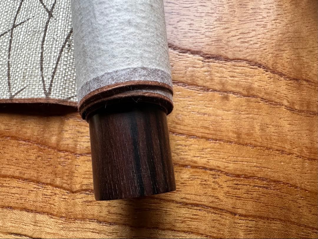 掛け軸 色紙掛 葛布 茶室　未使用45×120cm 檀紐