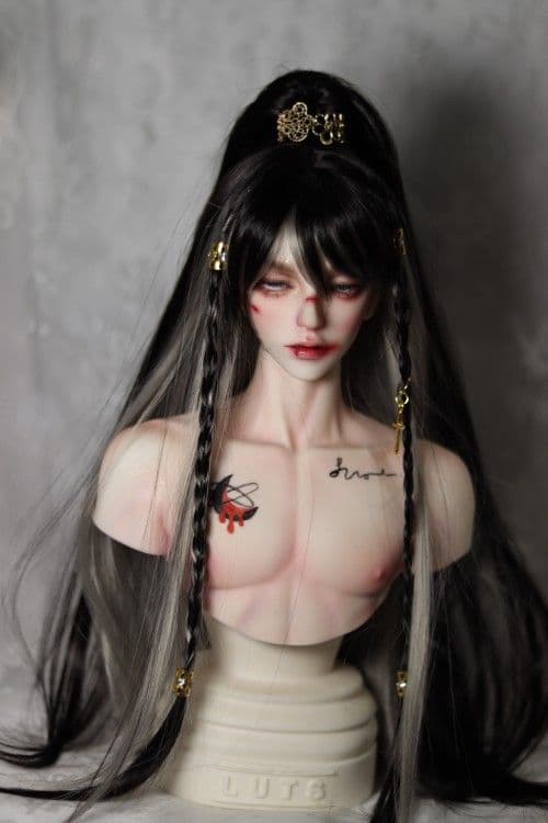 WE119 BJD 1/3 人形 ドール　用ウィッグ カツラ 耐熱 ハンドメイド