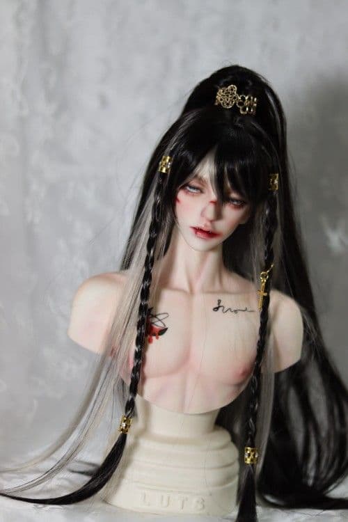 WE119 BJD 1/3 人形 ドール　用ウィッグ カツラ 耐熱 ハンドメイド