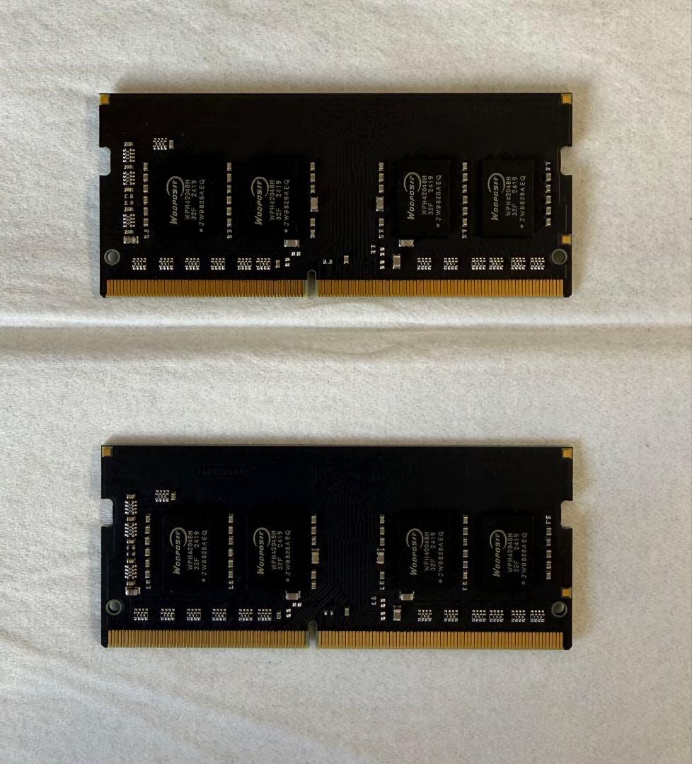 メモリ DDR4 16GB 2枚 ノートパソコン（ミニPC含む）用