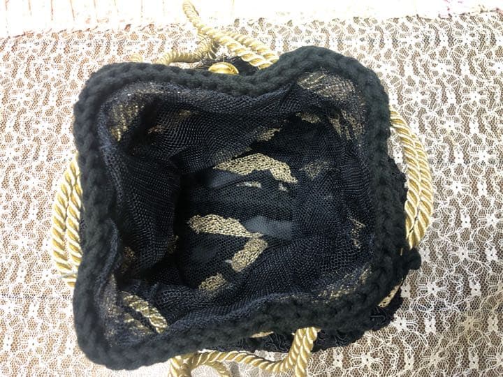 未使用 花詩 2wayバッグ(手編み)