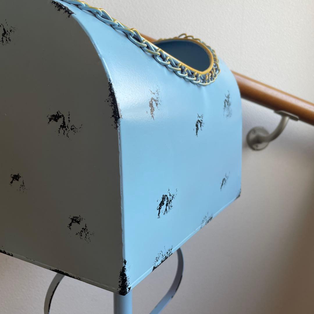 ウェルカムメッセージ付きポスト　プランター　ガーデニングブロカント