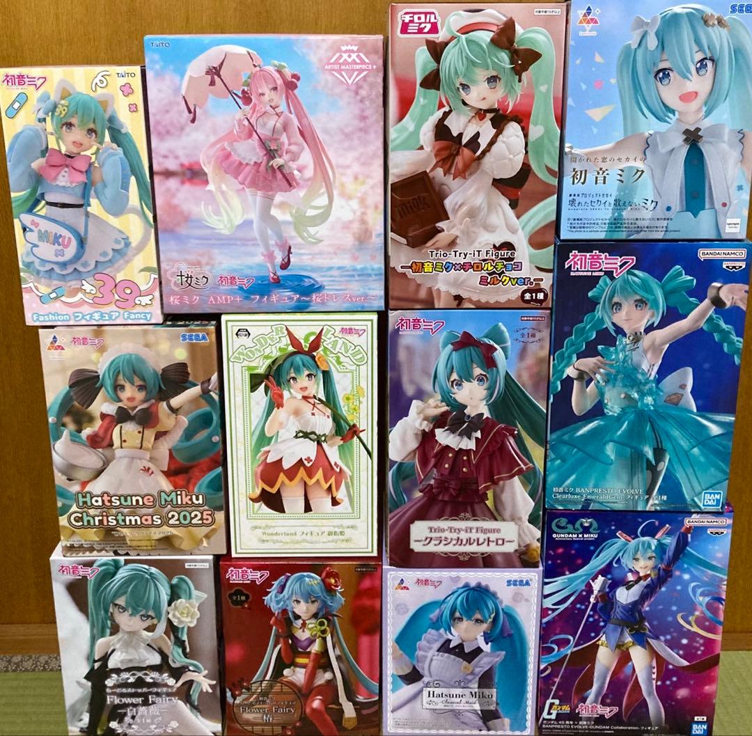 初音ミク　プライズフィギュア　まとめ売り　12種　詰め合わせセット
