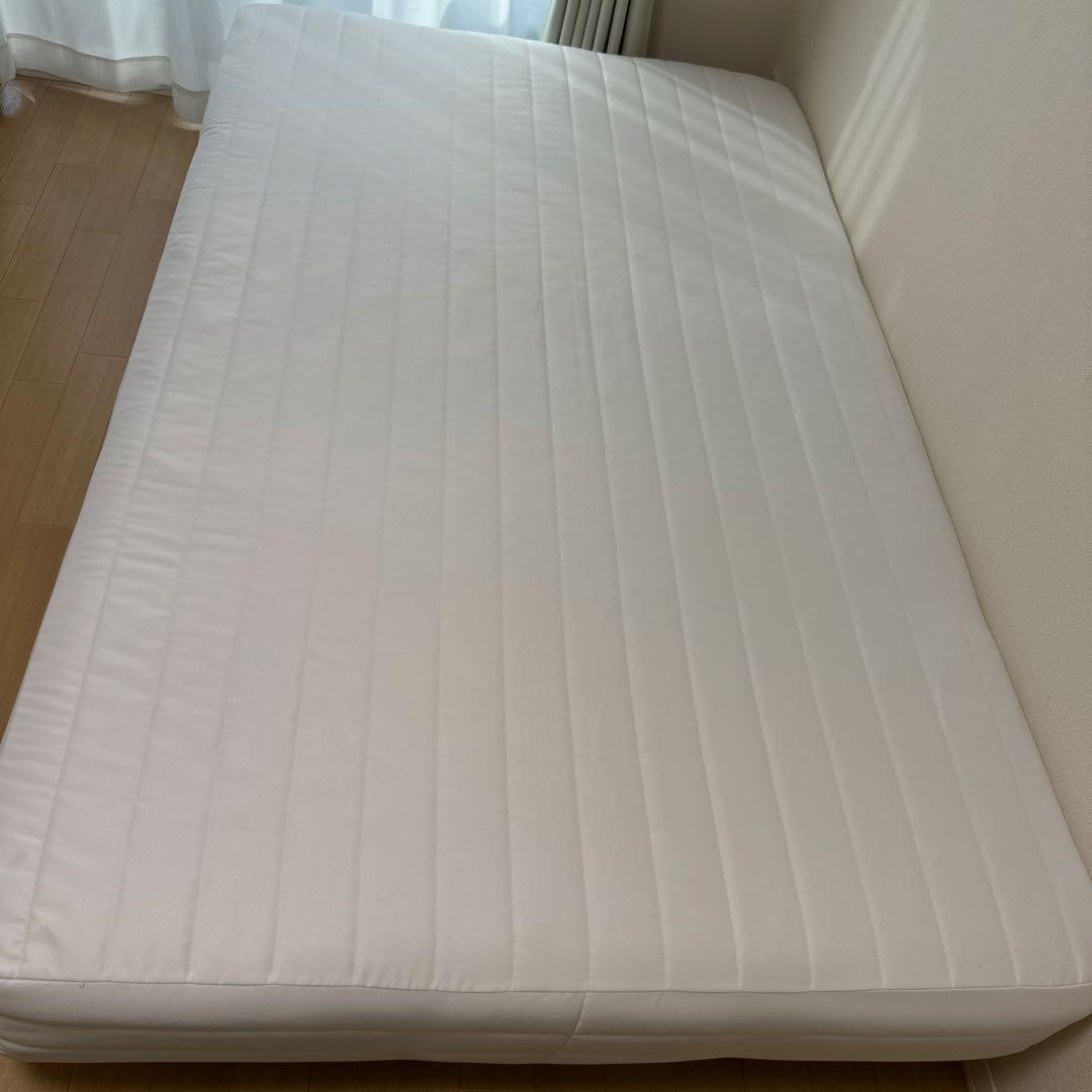 脚付マットレス・高密度ポケットコイル・セミダブル スチールメッシュ・洗えるカバー