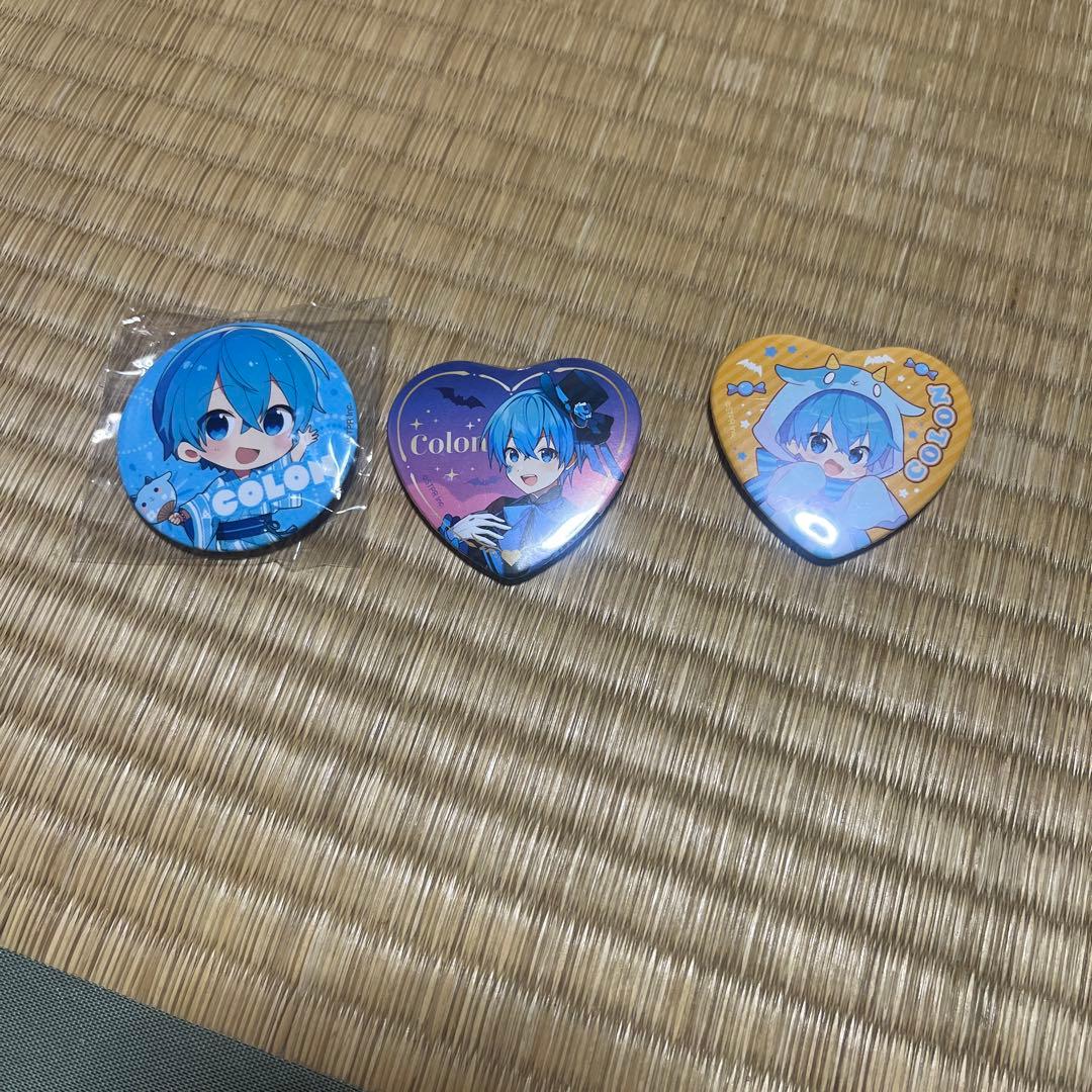 すとぷり ころんくん マフラー、缶バッジセット