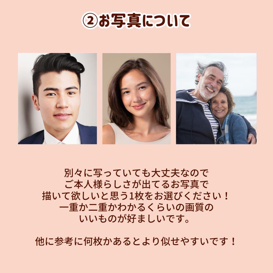 1名さま　A4サイズ【似顔絵オーダー】9/13までお急ぎ便