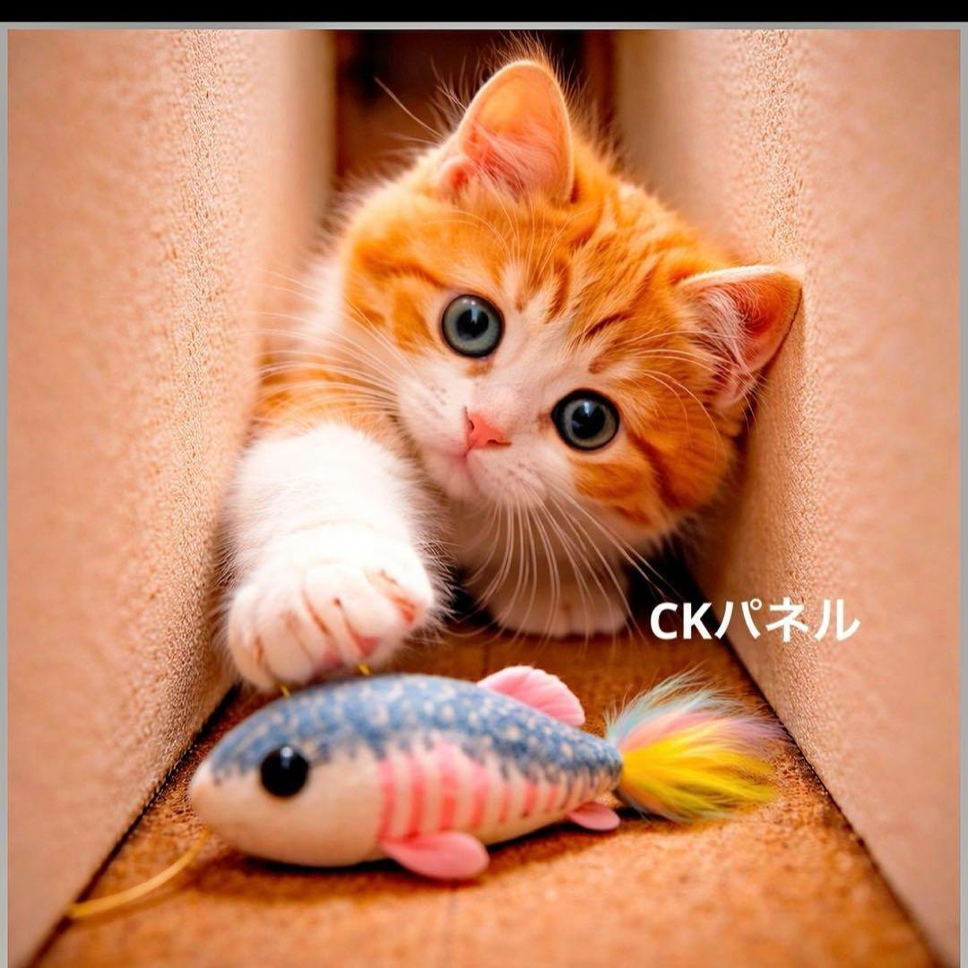 おねんねにゃんこパネル生地　ハンドメイド