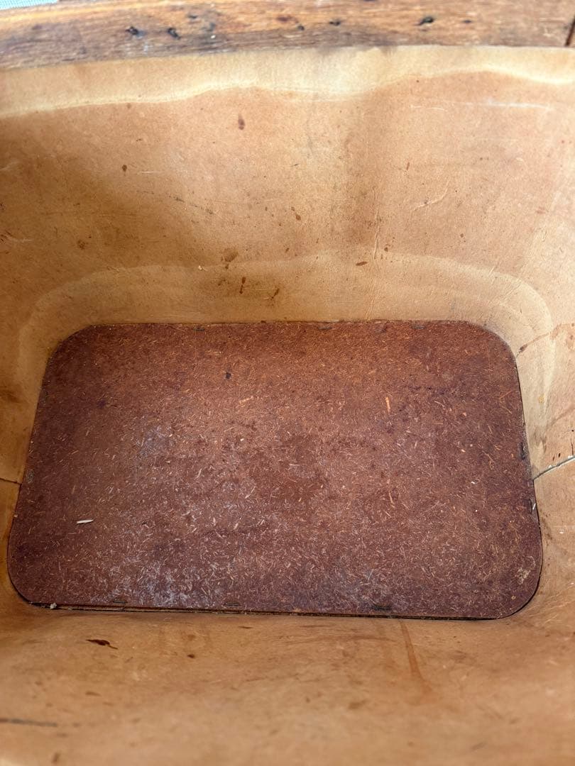 アメリカ　ラタンバスケット 木製ハンドル付き　ピクニックバスケット　ヴィンテージ