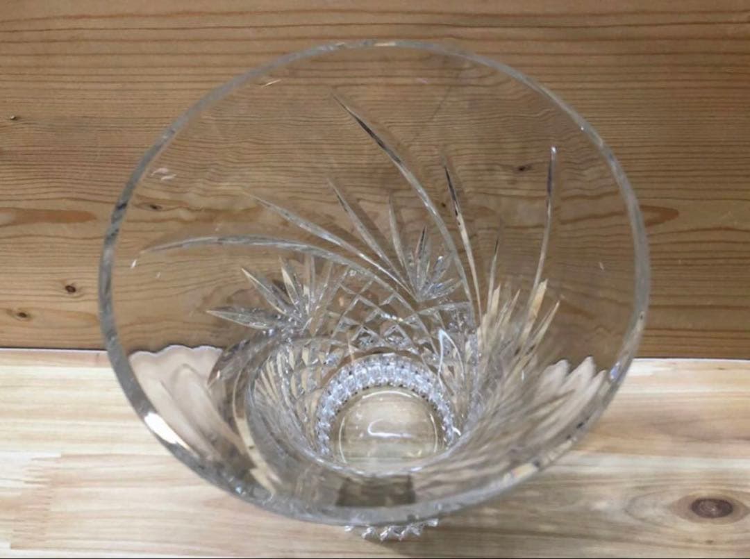 未使用/特価❕ HOYAクリスタル/カット/花瓶/1点　花器/ガラス花瓶