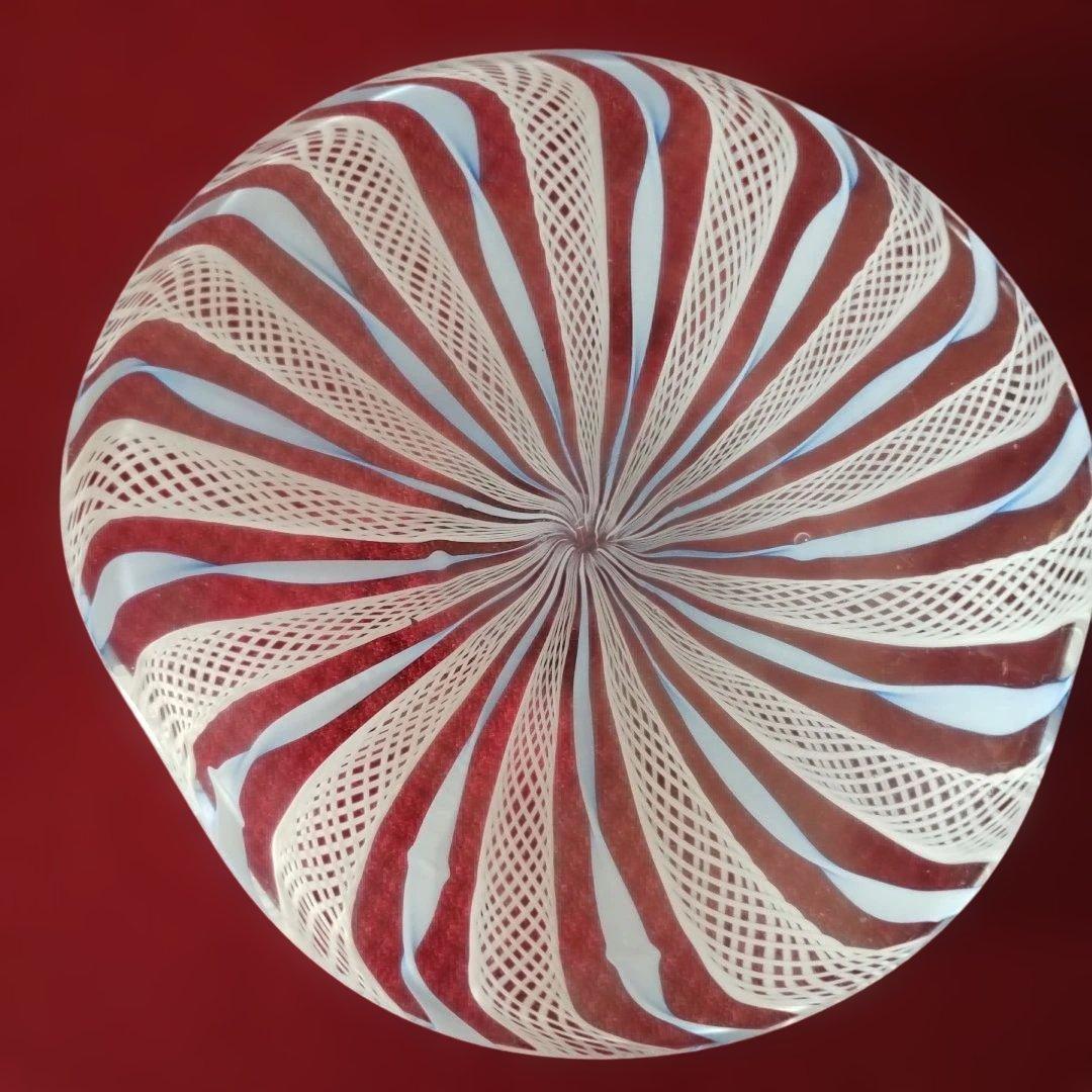 せ*ん様 ベネチアングラス　ベネチアンガラス　吹きガラス　小皿　２枚セット　 レ