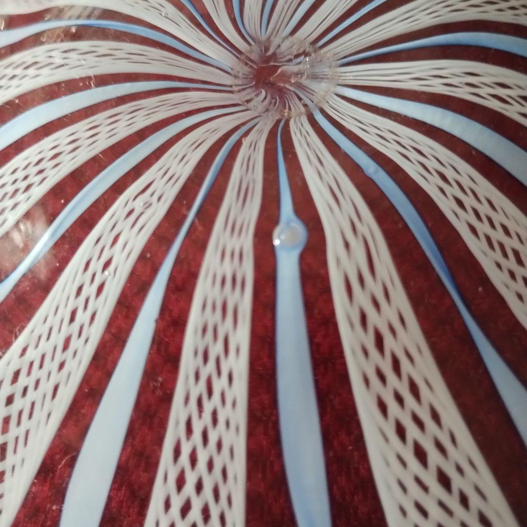 せ*ん様 ベネチアングラス　ベネチアンガラス　吹きガラス　小皿　２枚セット　 レ